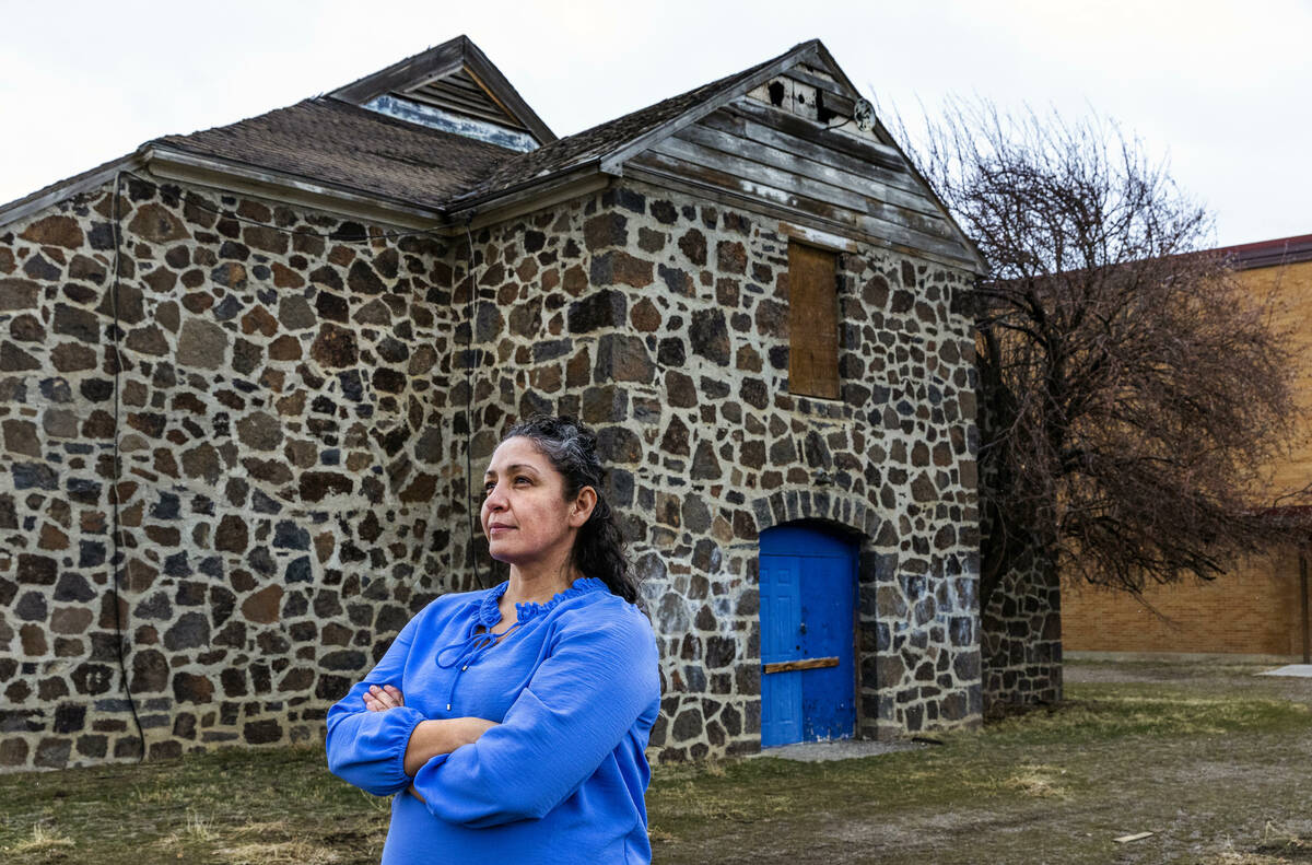 Owyhee Combined School Assistant Principal Lynn Manning John, seen in January 2023, in Owyhee, ...