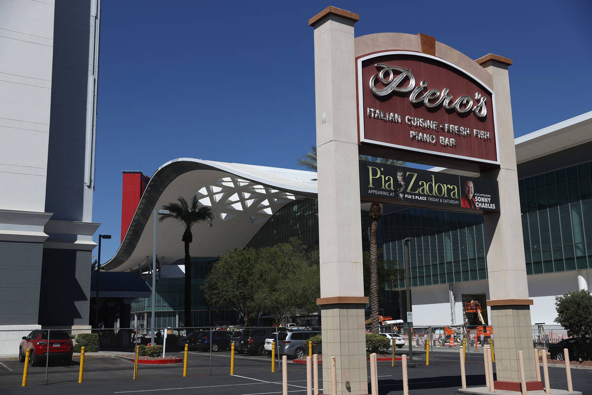 Piero's Italian Cuisine in Las Vegas in September 2020. It is just west of where The Beach was. ...
