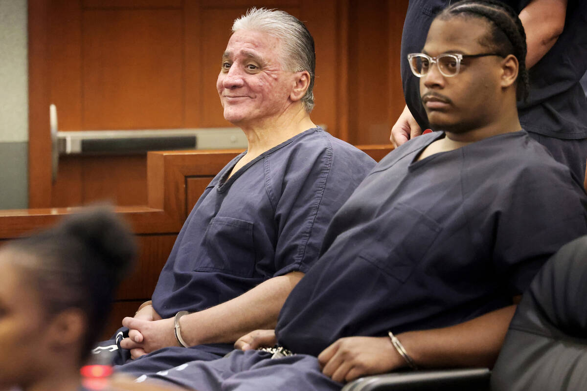 Frank Interlicchia Jr. waits in court for sentencing at the Regional Justice Center in Las Vega ...