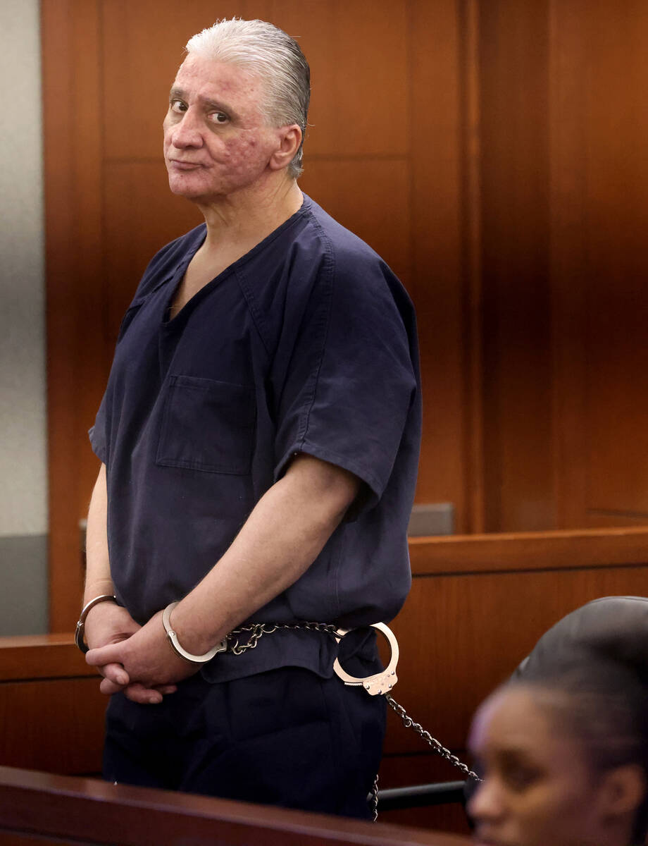 Frank Interlicchia Jr. appears in court for sentencing at the Regional Justice Center in Las Ve ...