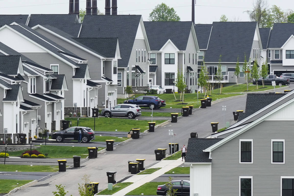 A development of new homes in Eagleville, Pa., is shown on Friday, April 28, 2023. The Federal ...
