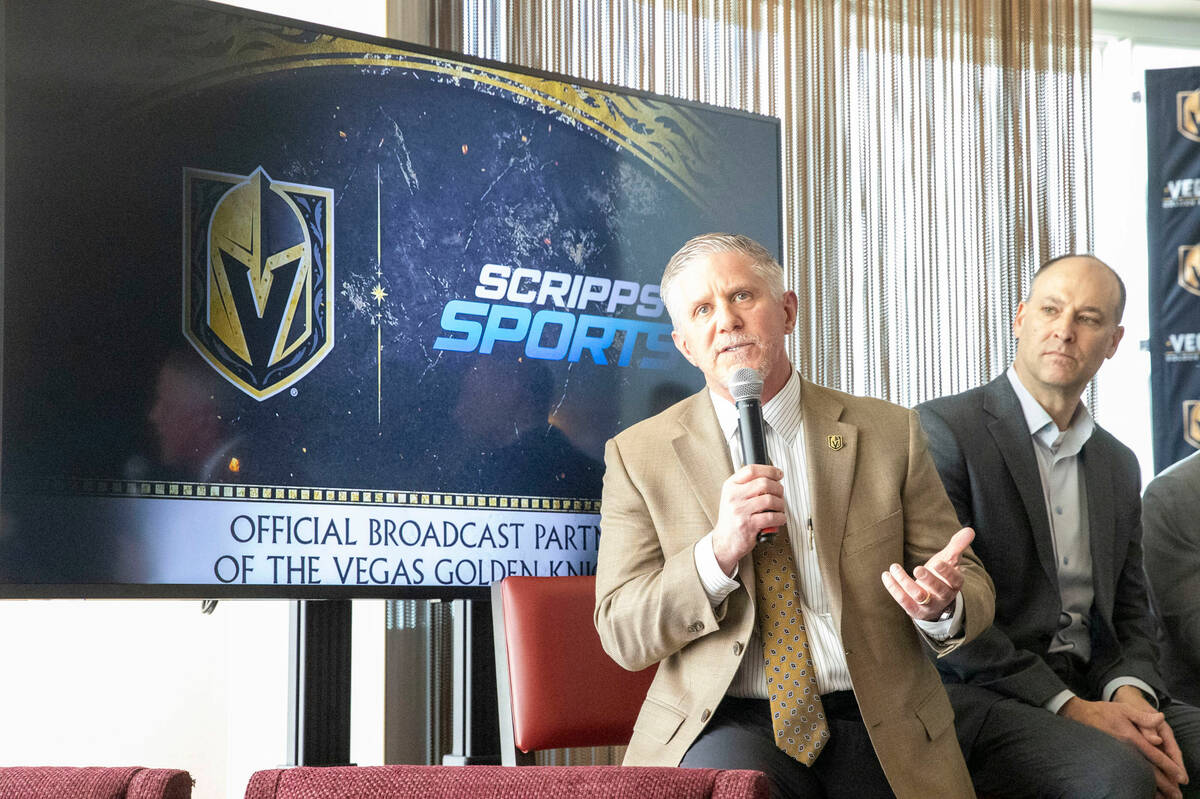 Vegas Golden Knights president Kerry Bubolz answers questions about the team’s new broad ...