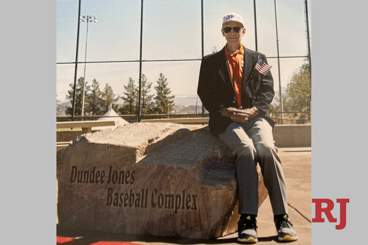 The Burkholder Park baseball fields in Henderson were officially named the Dundee Jones Basebal ...