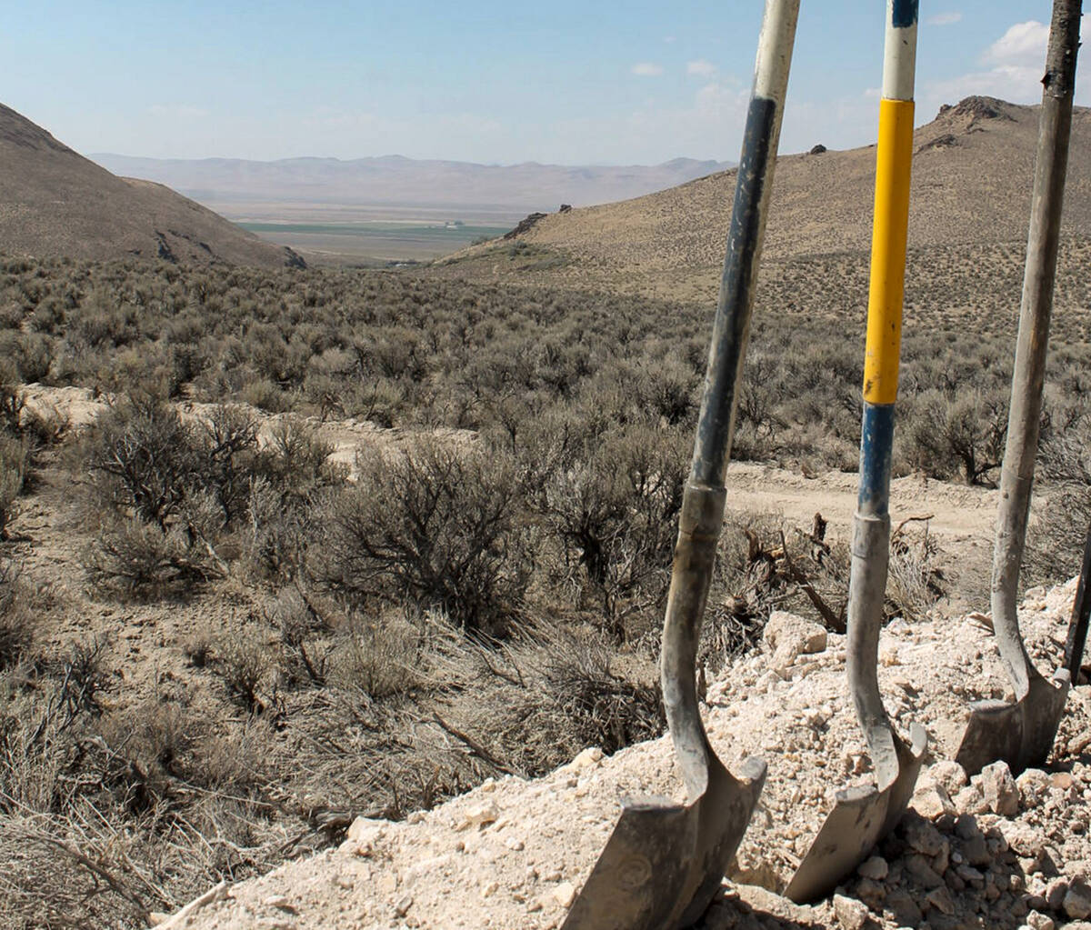 FILE - Exploration drilling continues for Permitting Lithium Nevada Corp.'s Thacker Pass Projec ...