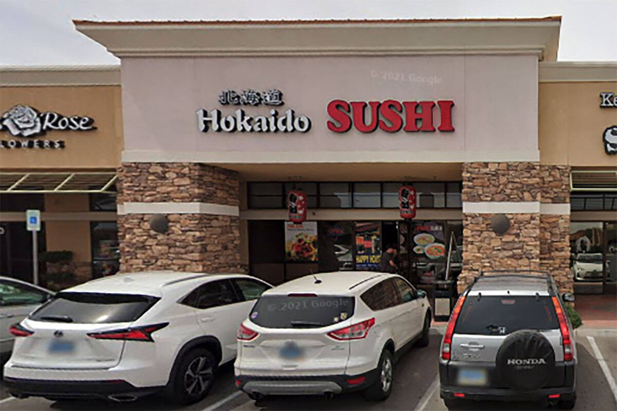 Hokaido Sushi at 6015 S. Fort Apache Road is seen in a screenshot. (Google)