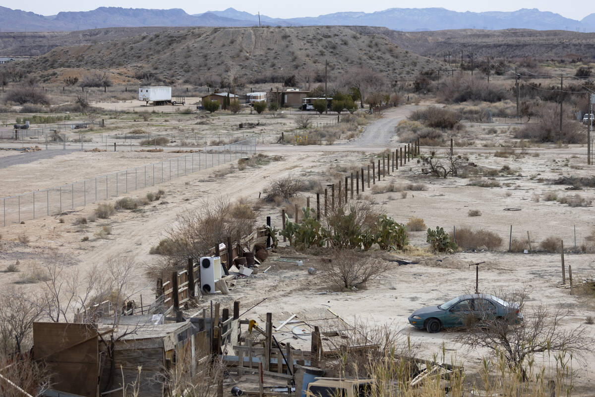 The Lytle Ranch neighborhood in Moapa is seen on Feb. 17, 2023. (Erik Verduzco / Las Vegas Revi ...