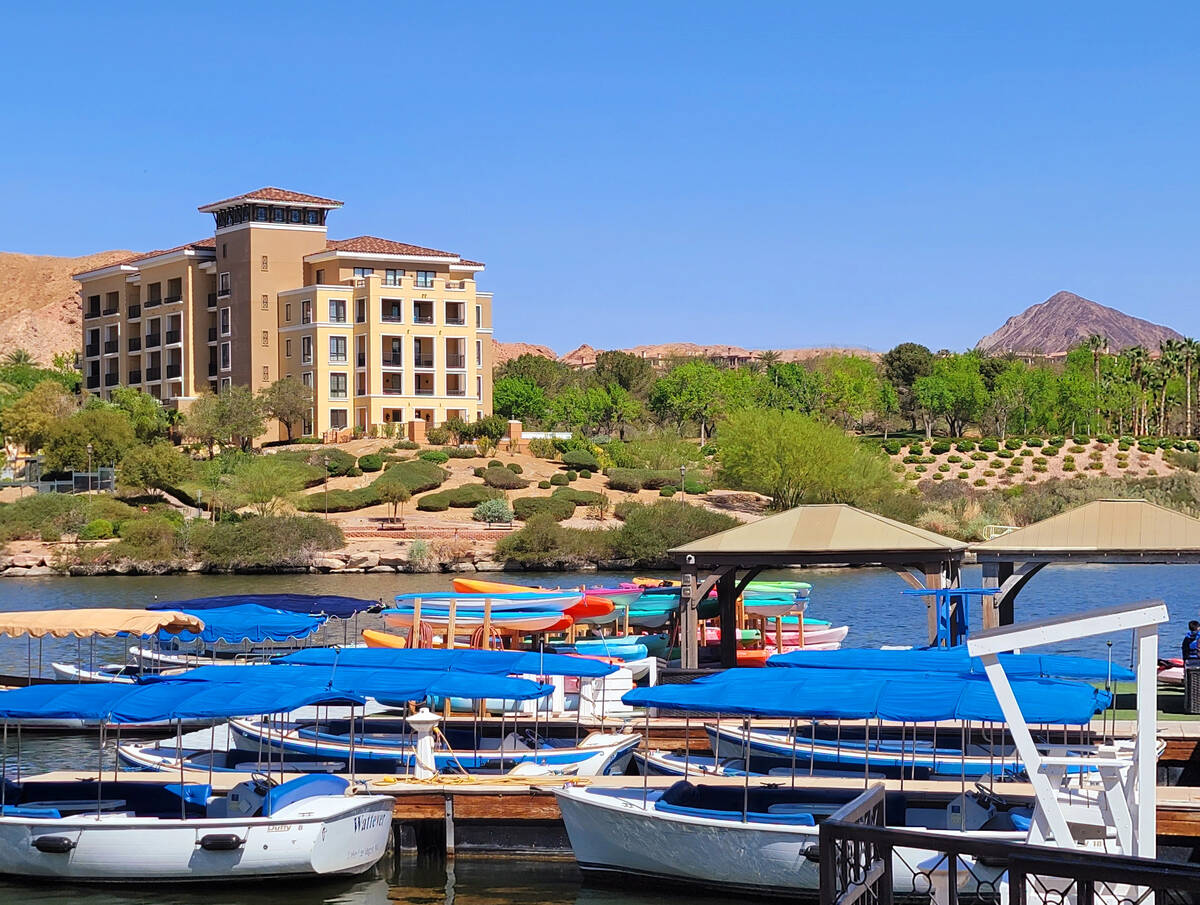 Kayaks and small watercraft are available for rent at Lake Las Vegas. (Natalie Burt/Special to ...