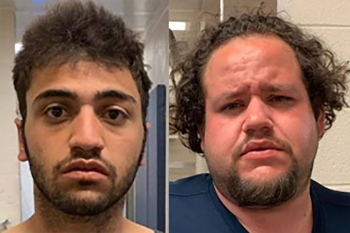 Jonathan Coleman, left, and Lewis Rand (UNLV police)