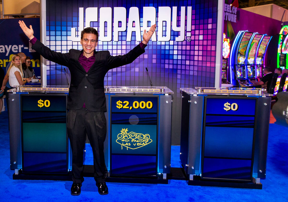 "Jeopardy!" champion James Holzhauer on hand to play a few rounds for fun with IGT ex ...