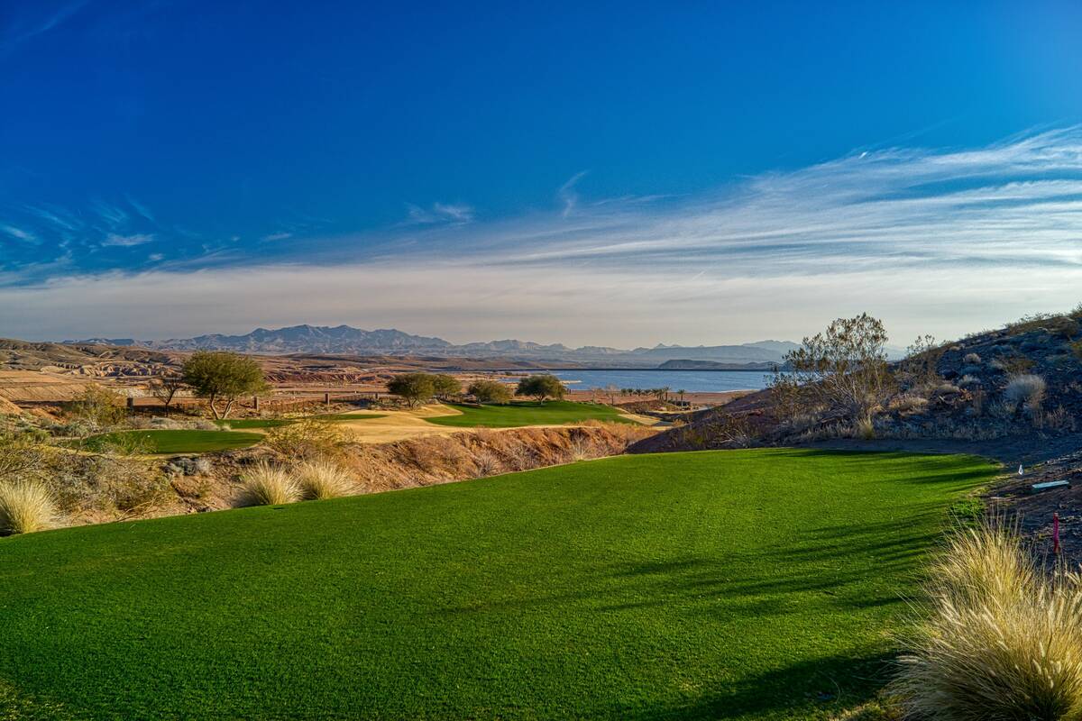 Reflection Bay Golf Club at Lake Las Vegas has closed while all of the grasses are changed on t ...
