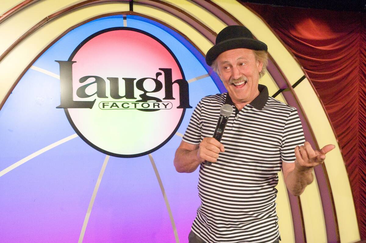 Comedian Gallagher performs at the Laugh Factory in the Tropicana hotel-casinoon the Las Vegas ...