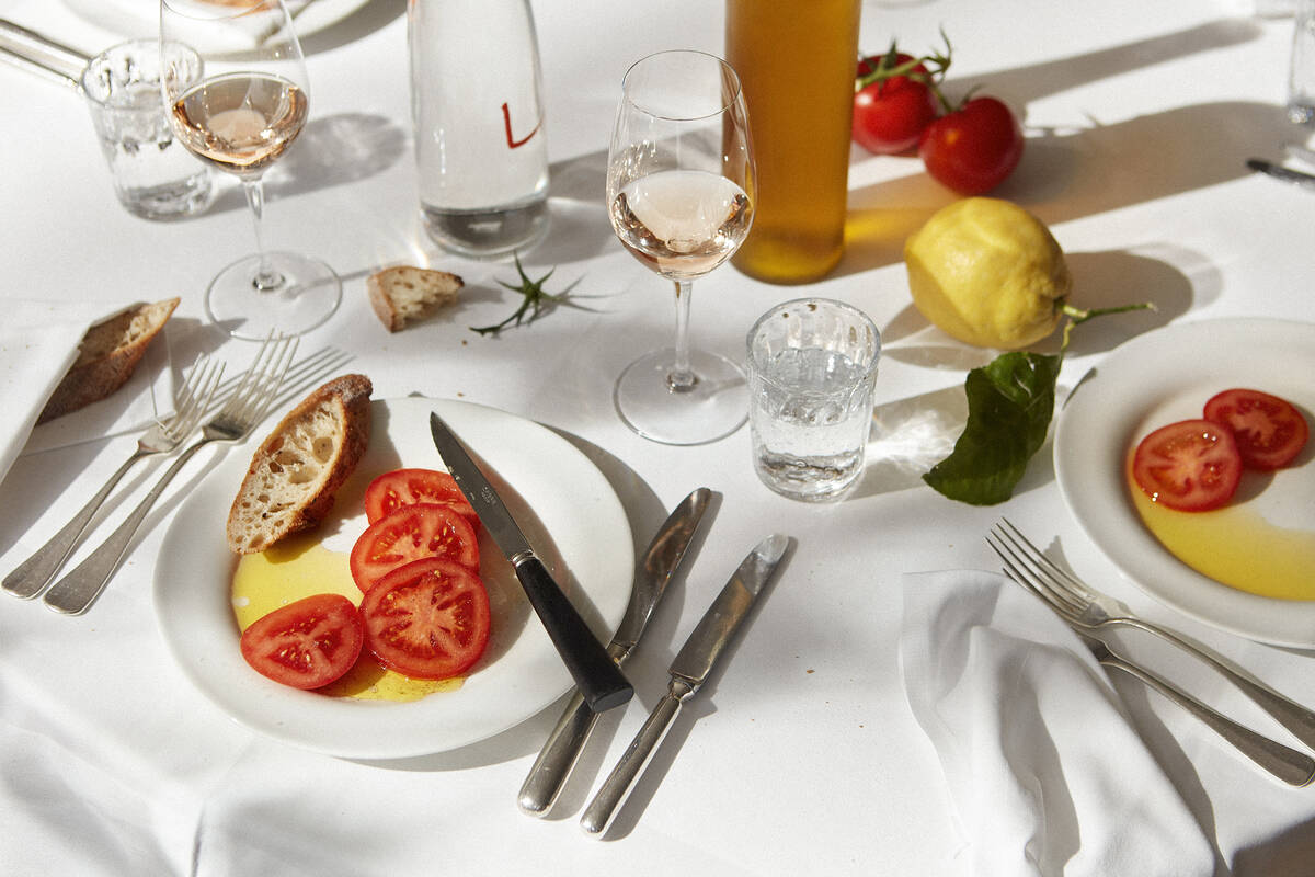 A classic tomato salad from LPM Restaurant & Bar, the global French-Mediterranean restaurant th ...