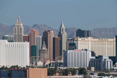 The Las Vegas Strip skyline as seen in Las Vegas on Thursday, June 1, 2017. (Las Vegas Review-J ...