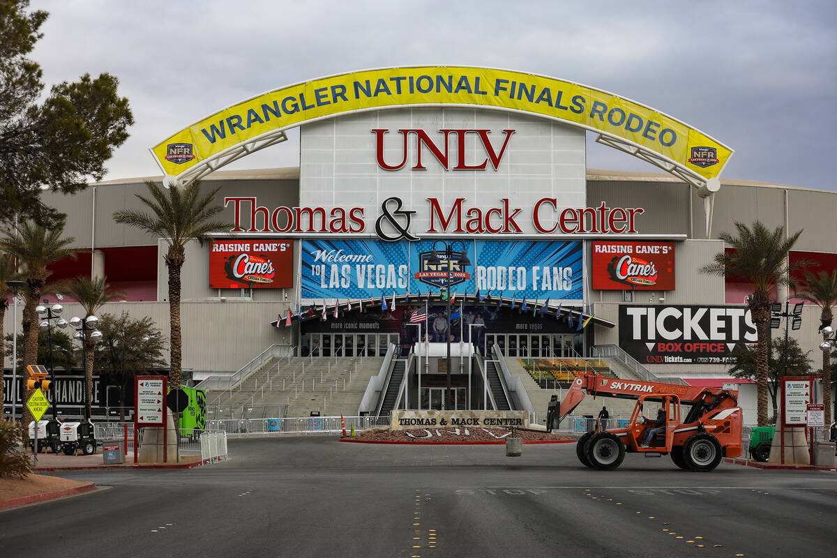 The Thomas & Mack Center after the conclusion of National Finals Rodeo in Las Vegas in December ...
