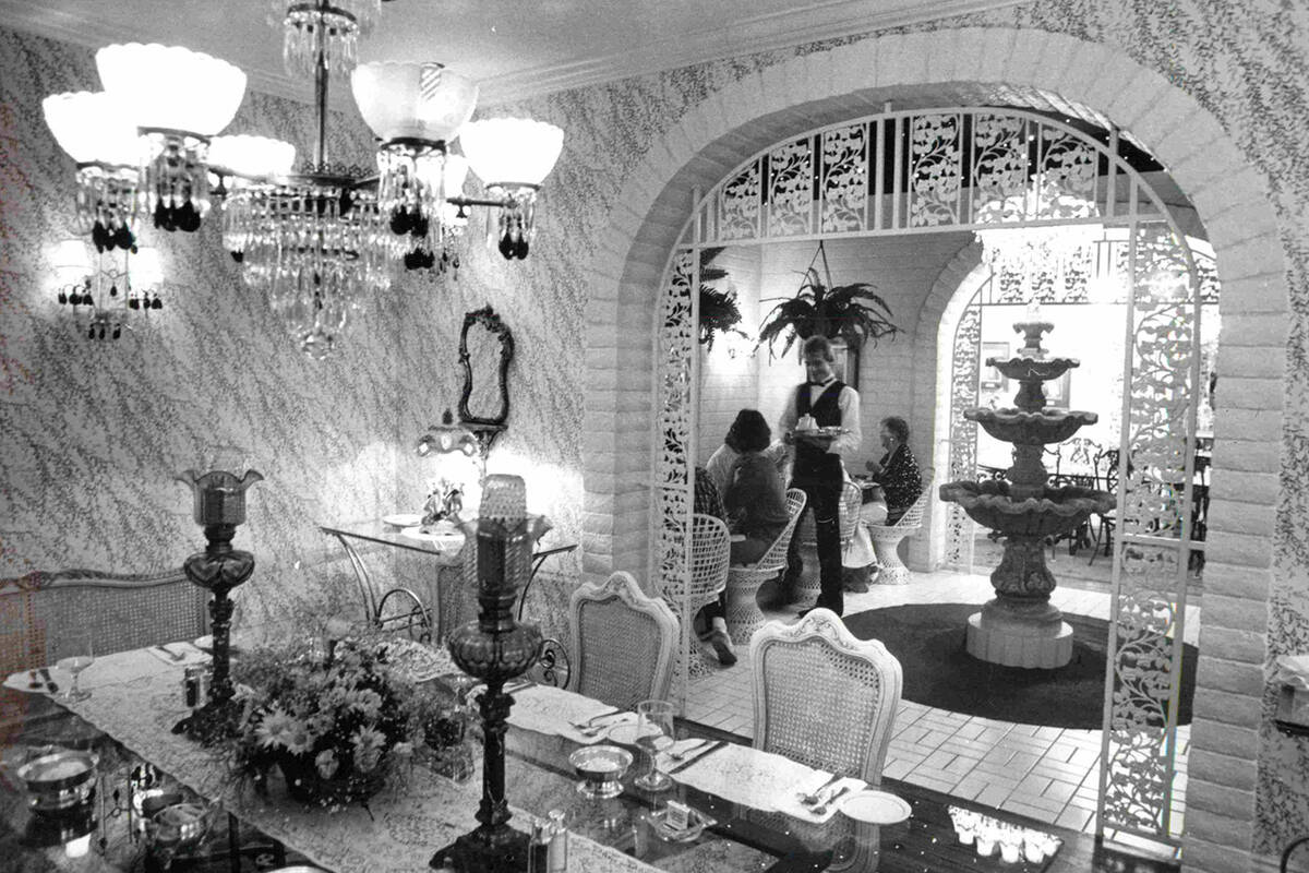 Tivoli Gardens main dining room is shown in a photo from April 3, 1985. (Las Vegas Review-Journ ...