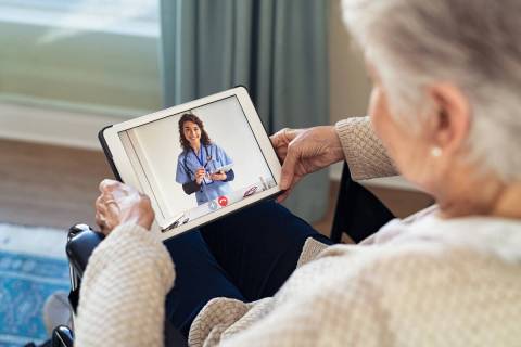 At-home doctor visits via the computer or other device are reducing the number of ER visits for ...