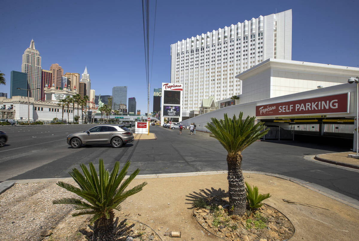 Tropicana is seen in Las Vegas,Tuesday, April 13, 2021. (L.E. Baskow/Las Vegas Review-Journal) ...