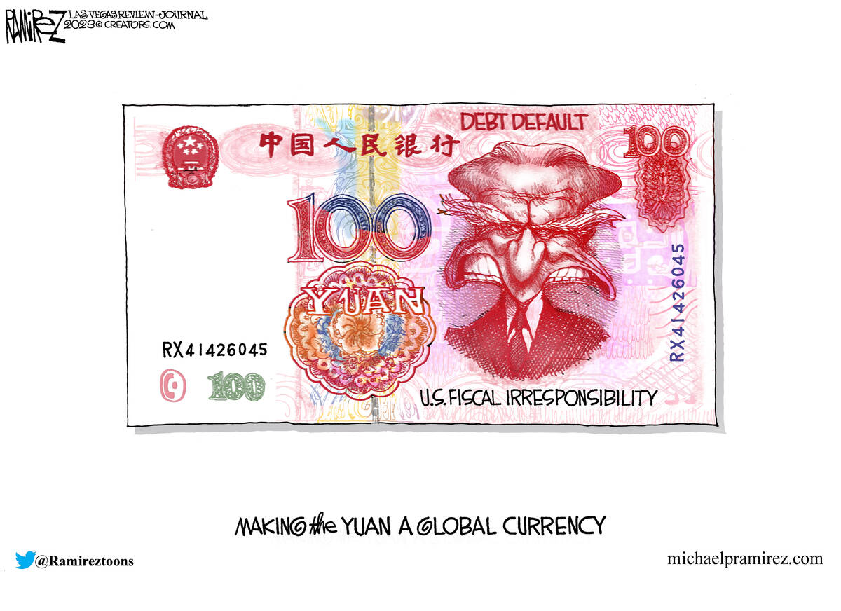 President Biden and U.S. fiscal irresponsibility are helping China in its efforts to make the y ...