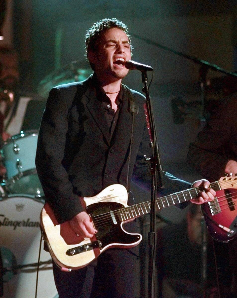 Jakob Dylan, lead singer of The Wallflowers, performs in Santa Monica, Calif., in this May 30, ...