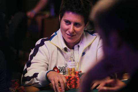 Vanessa Selbst participates in the WSOP Main Event at the Rio in Las Vegas on July 14, 2012. (L ...