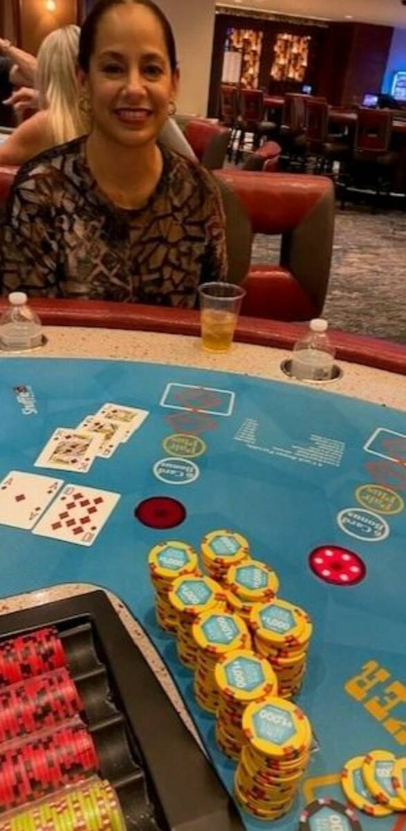 Angelica Veronica Alejandro won $239,054 on a Mega Jackpot on Three-Card Poker at the Linq. (Co ...