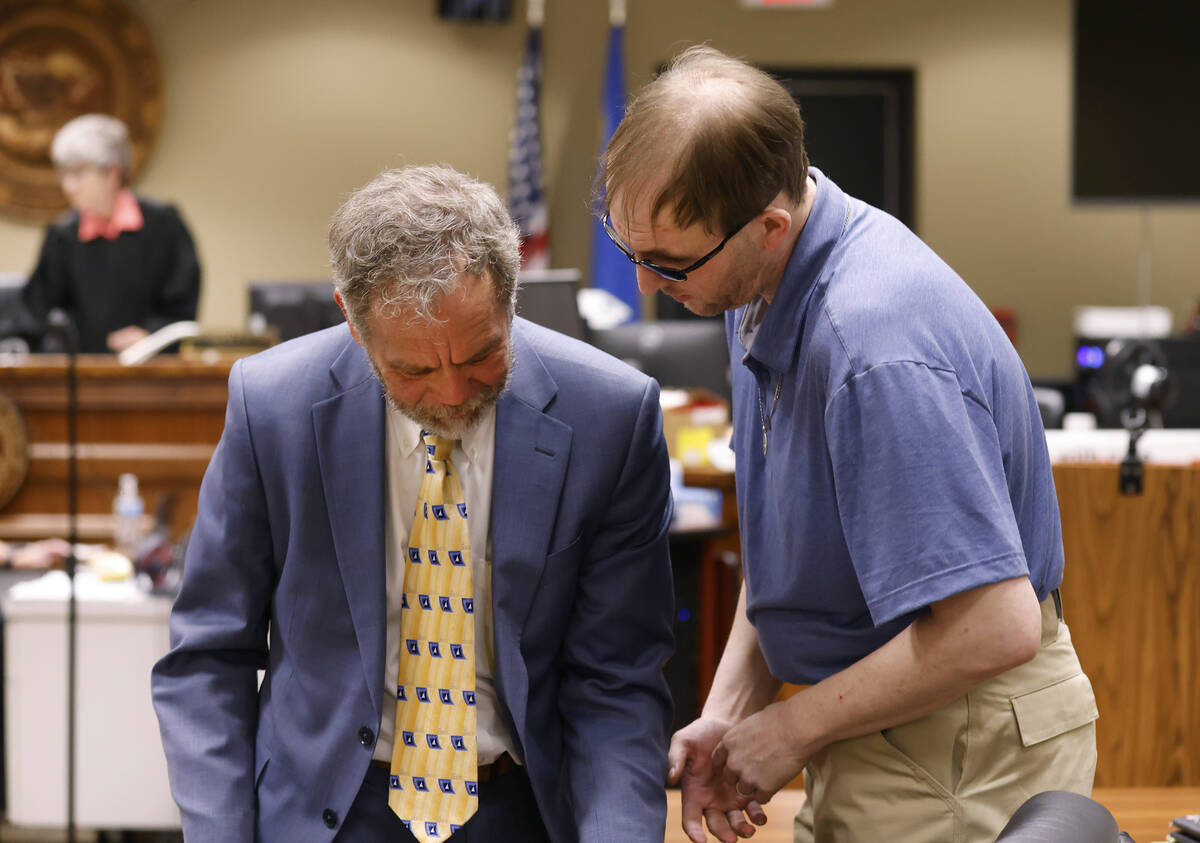 Brad Mehn, right, one of three people accused of torturing and killing Roy Jaggers in Cathedral ...
