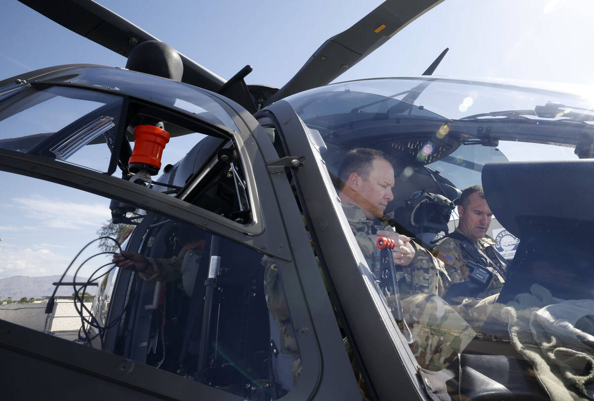 UH-72B Lakota helicopter pilots U.S. Army National Guard Chief Warrant Officer 4 Kevin Keeler, ...
