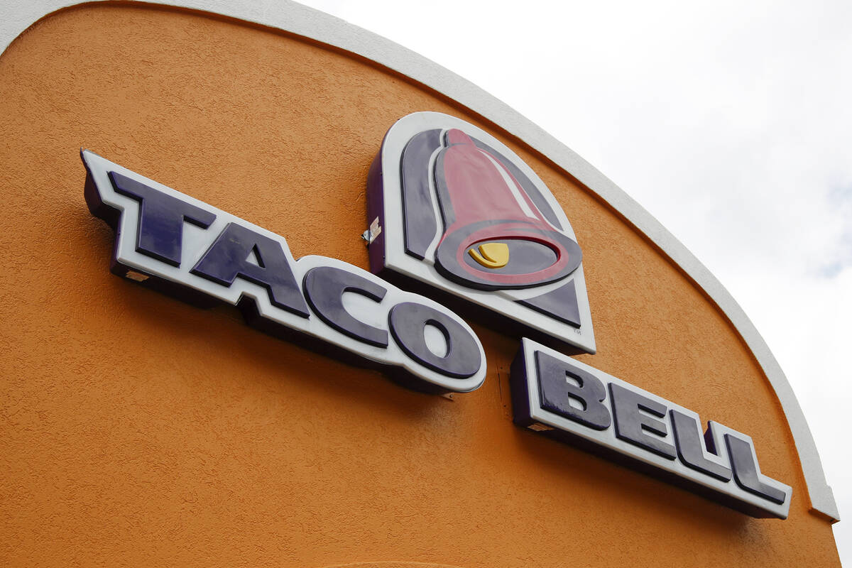 FILE - A sign hangs at a Taco Bell on May 23, 2014, in Mount Lebanon, Pa. Declaring a mission t ...