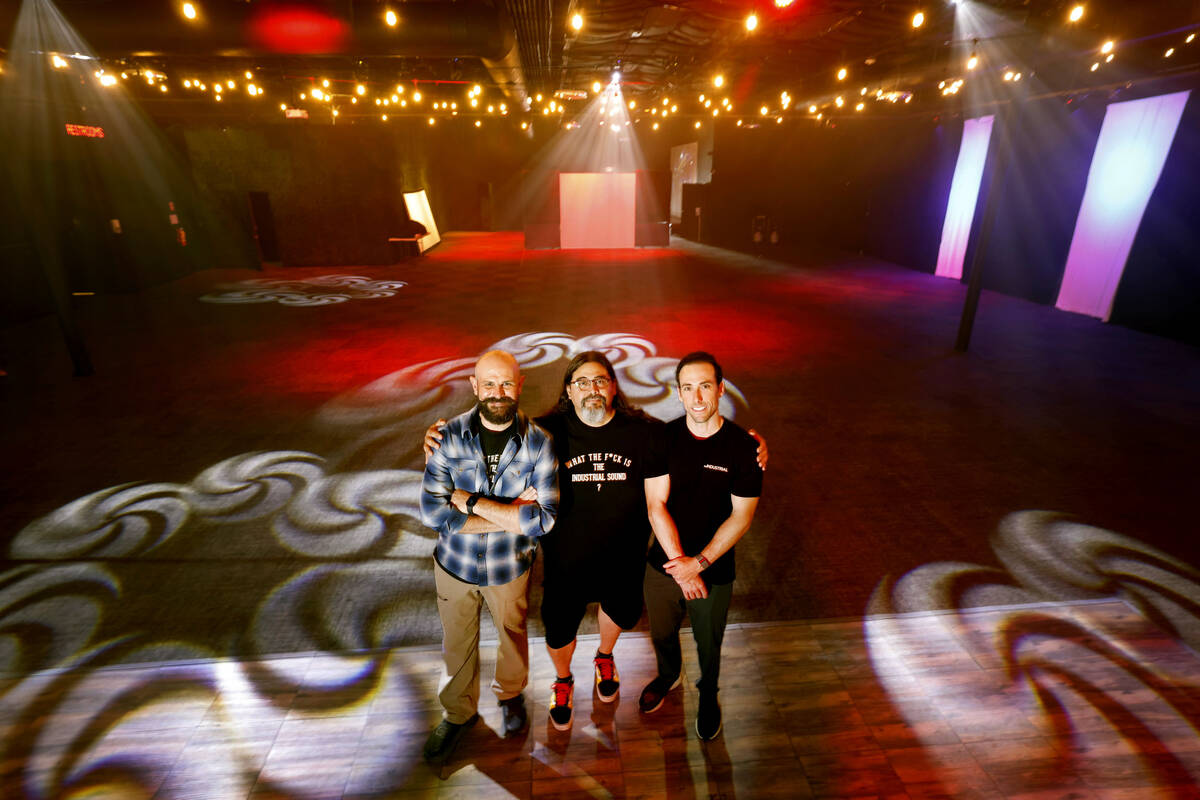 The Industrial Sound partners Joshua Sieck, from left, Emiliano Palumbo, both from Tag Team Pro ...