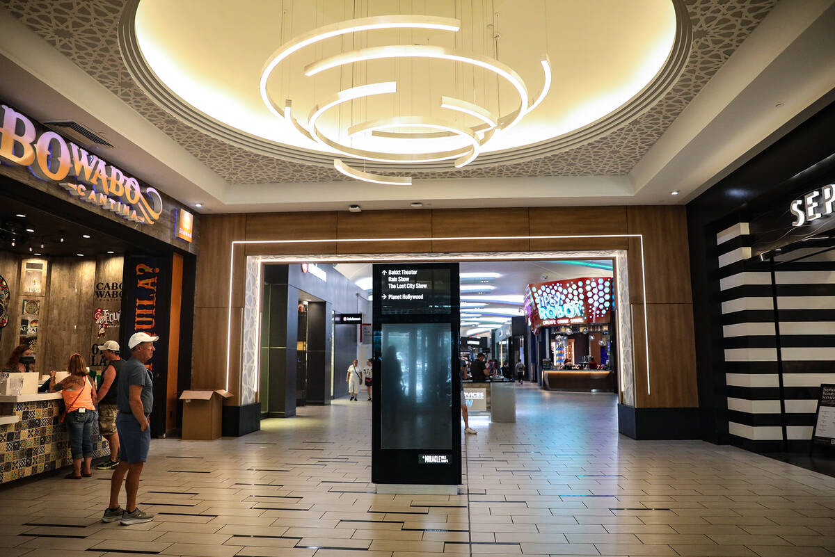 The newly renovated Miracle Mile Shops at Planet Hollywood in Las Vegas, Tuesday, May 16, 2023. ...