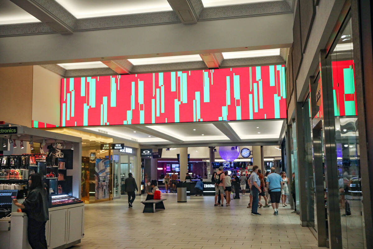 The newly renovated Miracle Mile Shops at Planet Hollywood in Las Vegas, Tuesday, May 16, 2023. ...