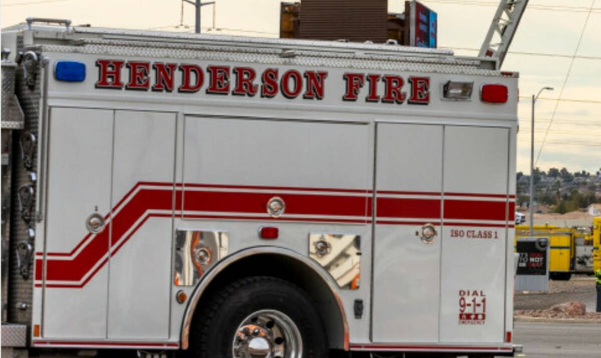 Henderson Fire Department (L.E. Baskow/Las Vegas Review-Journal)