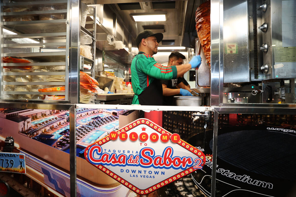 Felipe Larios prepares tacos during a buyout event in support of him and his coworkers of Casa ...