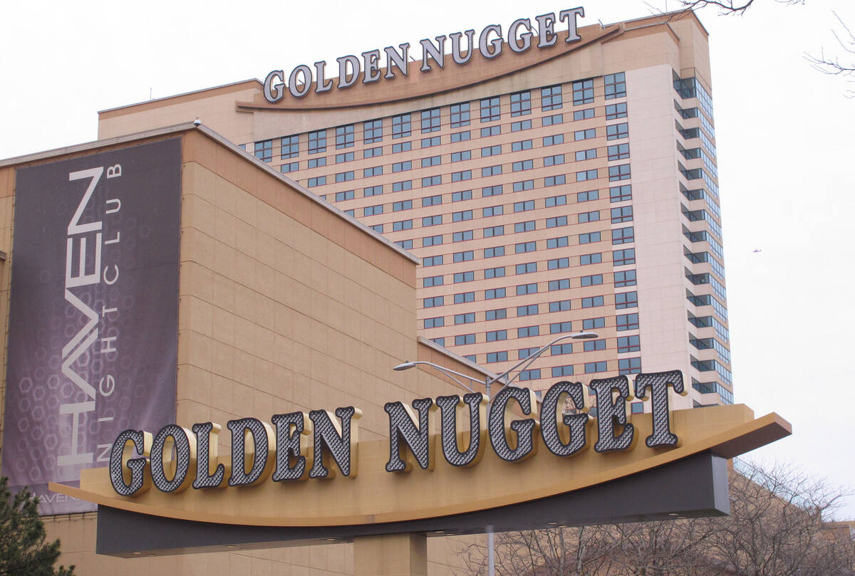 This Feb. 22, 2019, photo shows the exterior of the Golden Nugget casino in Atlantic City N.J. ...
