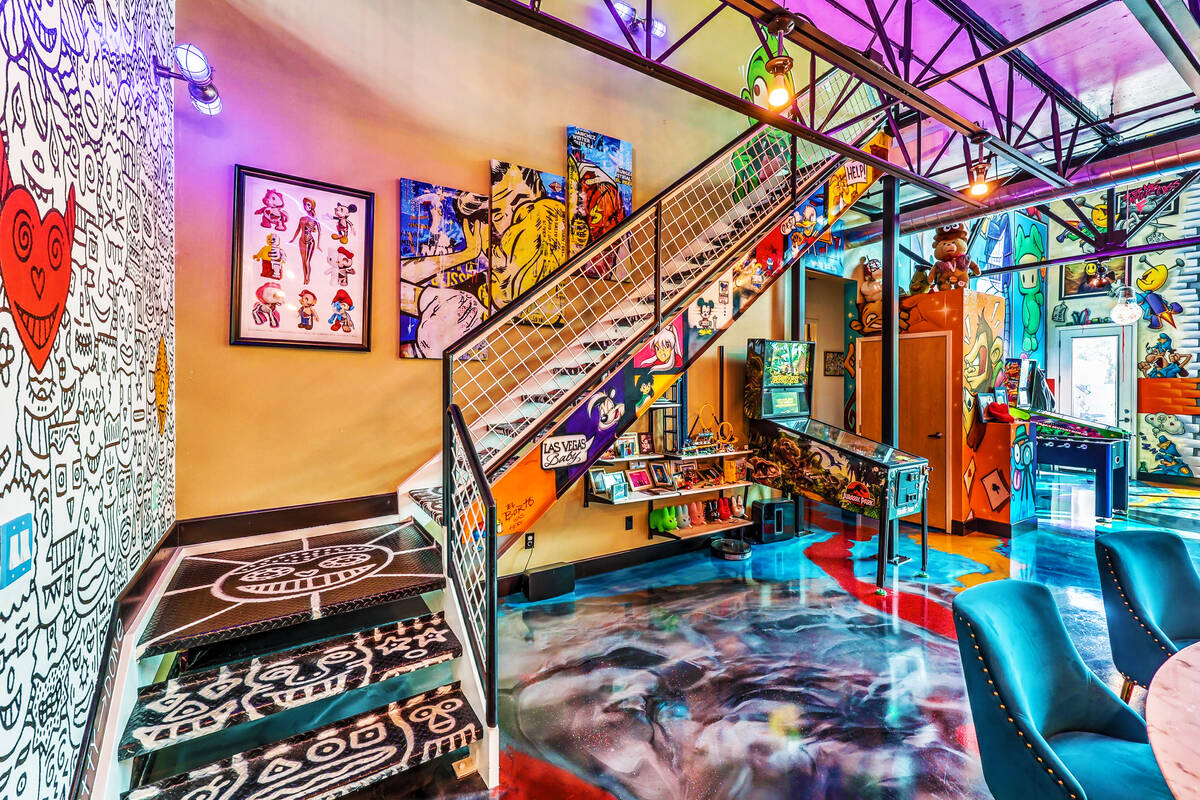 Colorful artwork is seen at the Spring Valley home of Ivan Phillips. (Jordon Metz for the Las V ...