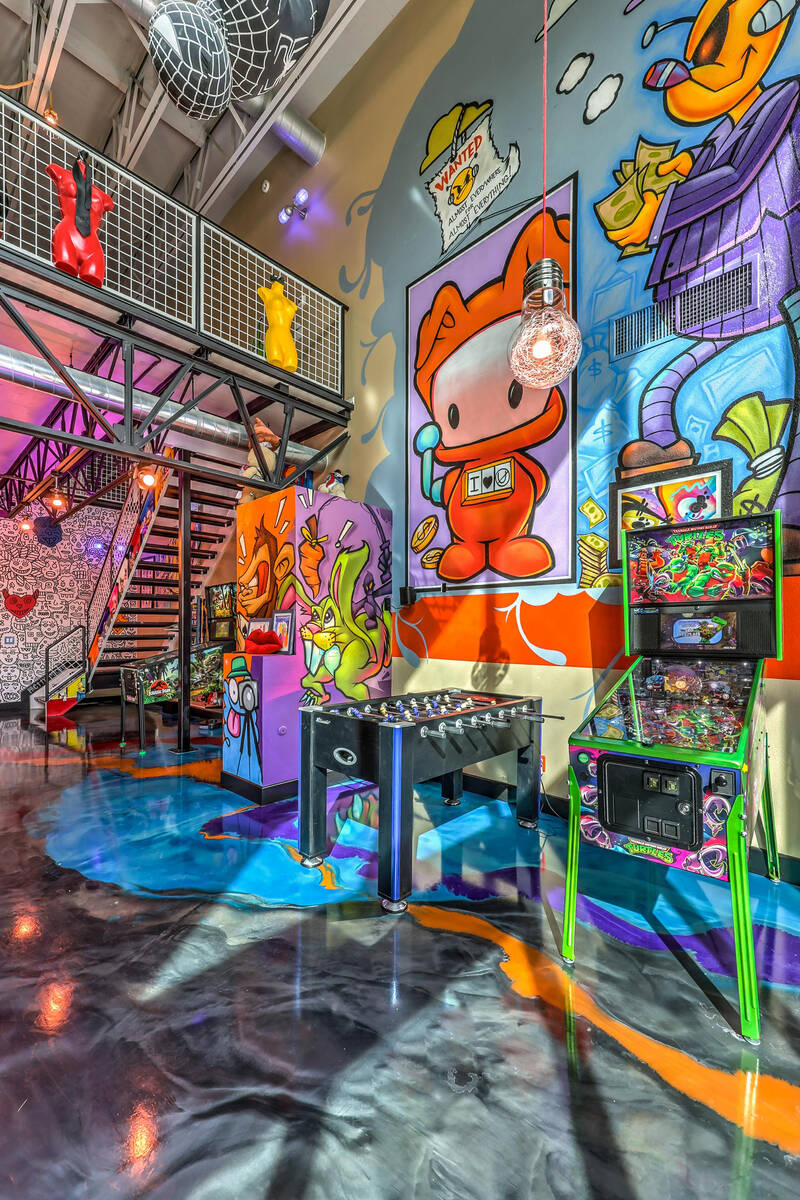Colorful artwork is seen at the Spring Valley home of Ivan Phillips. (Jordon Metz for the Las V ...