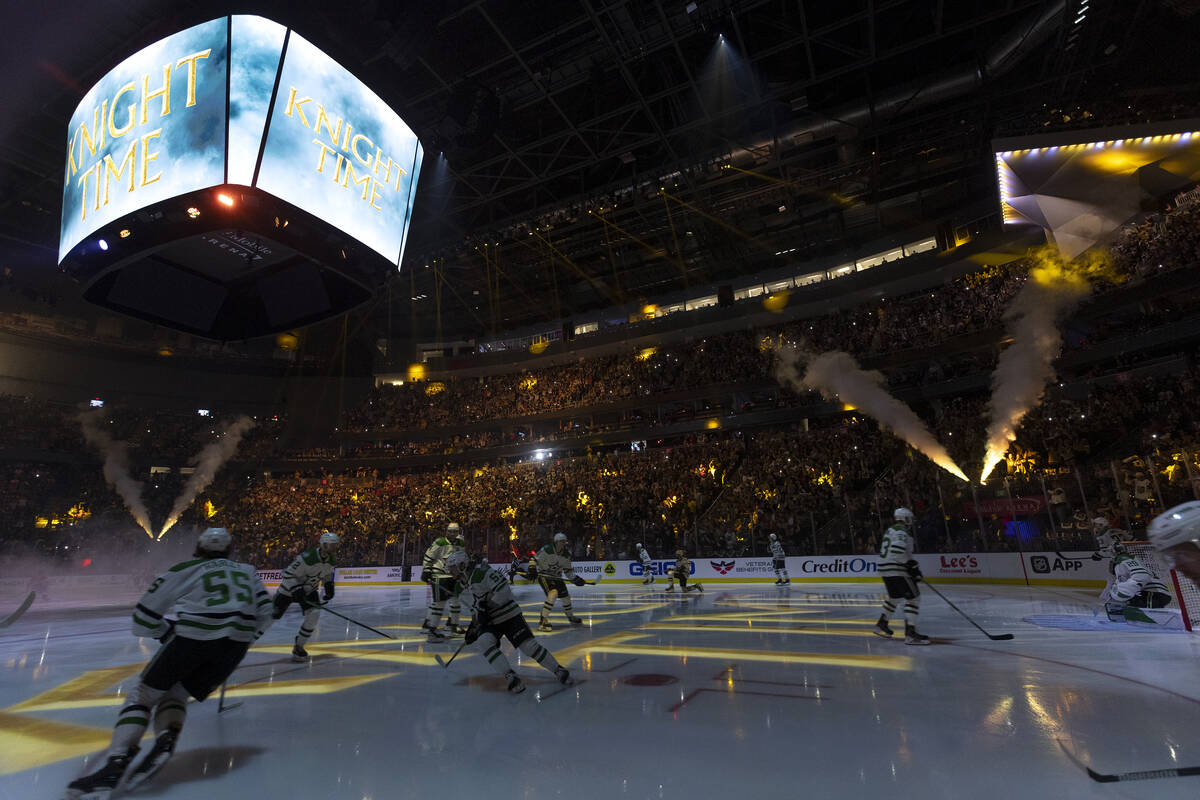 The Golden Knights and the Dallas Stars take the ice for Game 1 of a Western Conference Final p ...