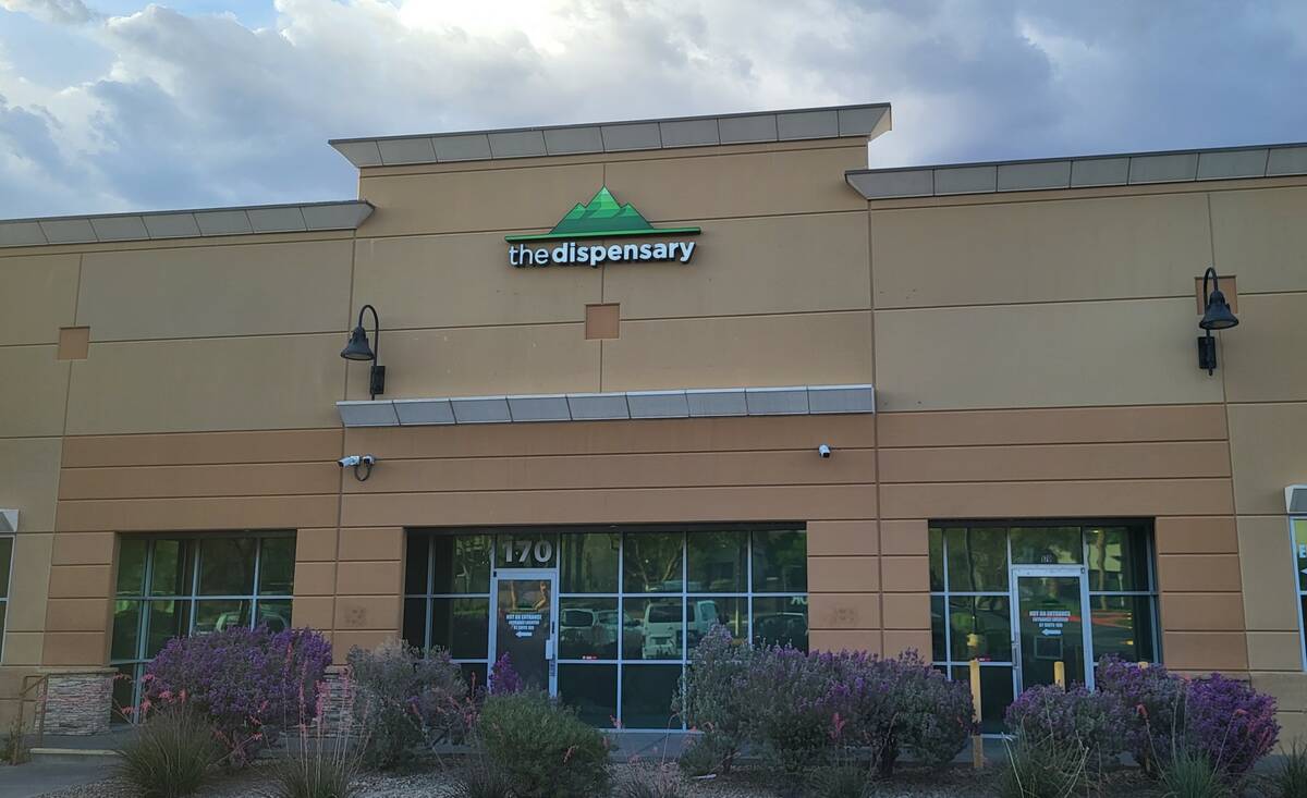 The Dispensary's Henderson location, located on Gibson Road, near the Wigwam Parkway intersecti ...