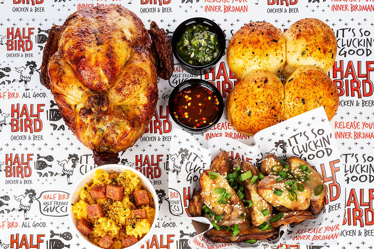 Family meals to go will be a focus at the new Half Bird Chicken & Beer set to debut in July 202 ...