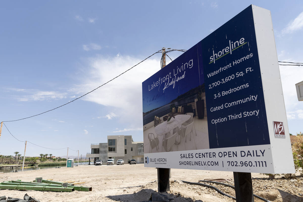 Shoreline, A Blue Heron Community, a new development, at Lake Las Vegas on Friday, May 19, 2023 ...