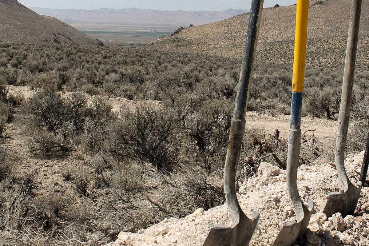 FILE - In this Sept. 13, 2018, file photo, exploration drilling continues for Permitting Lithiu ...