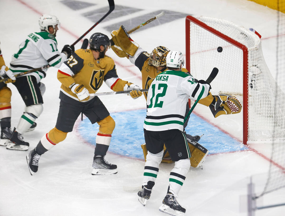 Vegas Golden Knights defenseman Alec Martinez skates during the first  period of an NHL hockey game against the Calgary Flames on Thursday, March  16, 2023, in Las Vegas. (AP Photo/Ellen Schmidt Stock