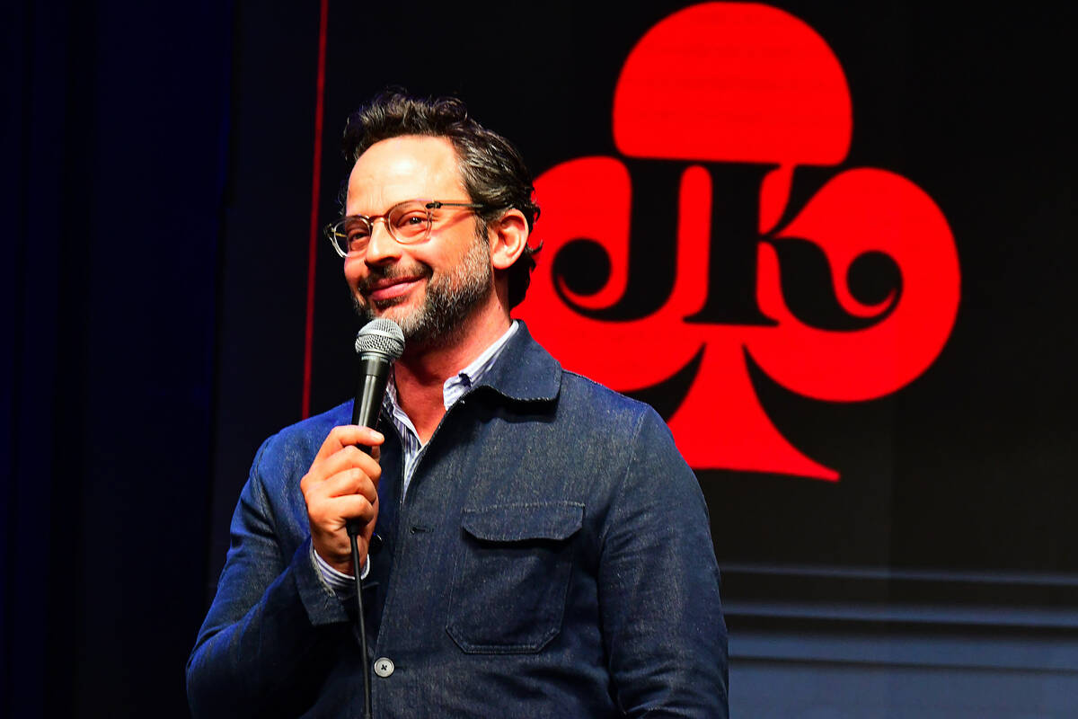 Nick Kroll is shown at the "It's No Joke" Project ALS fundraiser for Joey Porrello, Kimmel's go ...