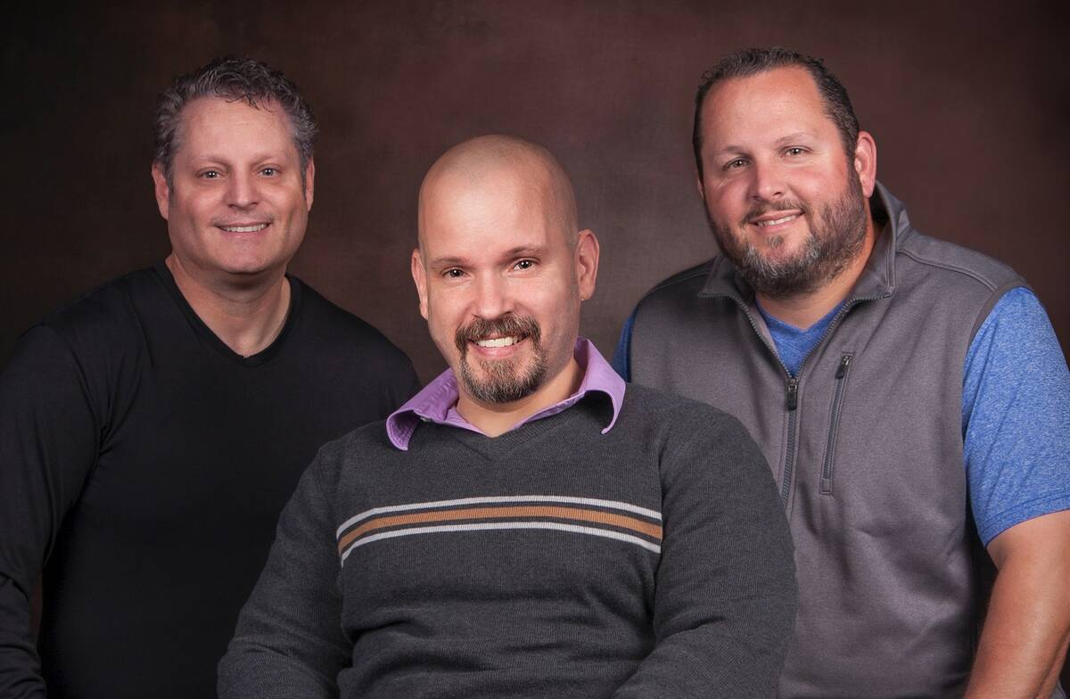 From left to right, Ronald Lee Winborne II and his brothers Brent and Lance Winborne seen in a ...