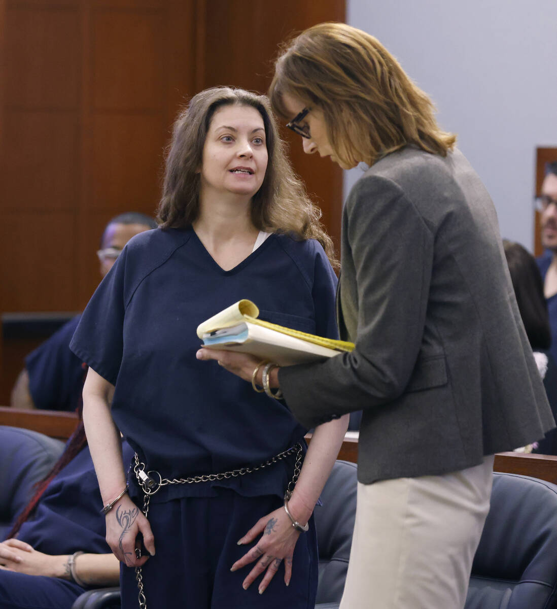 Casandra Garrett, who was involved in the death of model Esmeralda Gonzalez, discusses with her ...