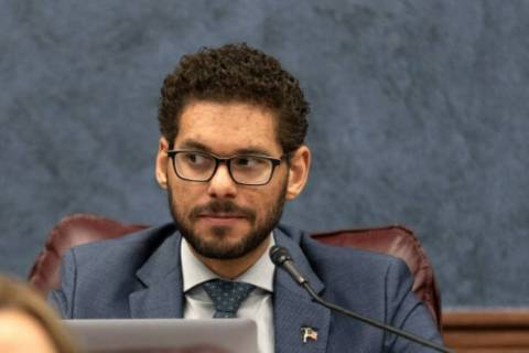 Assemblyman Howard Watts, D-Las Vegas, seen in February 2023 in Carson City. (Ellen Schmidt/Las ...