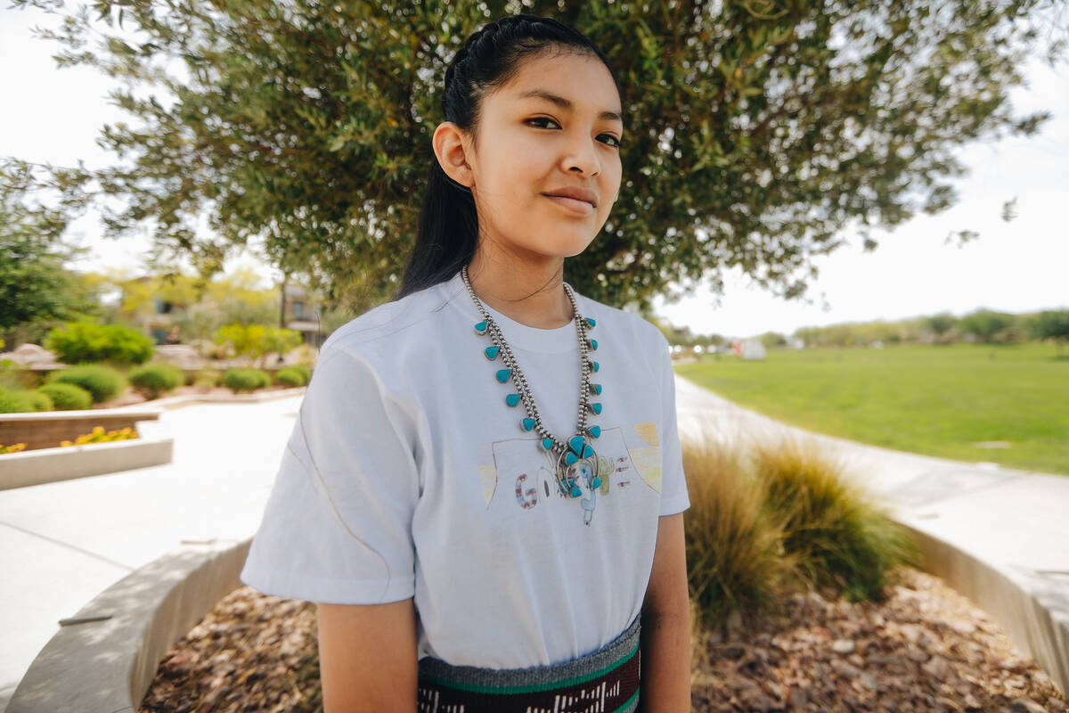 Shanea Anna Chee, 12, poses for a portrait on Thursday, May 25, 2023, at Cadence Central Park i ...