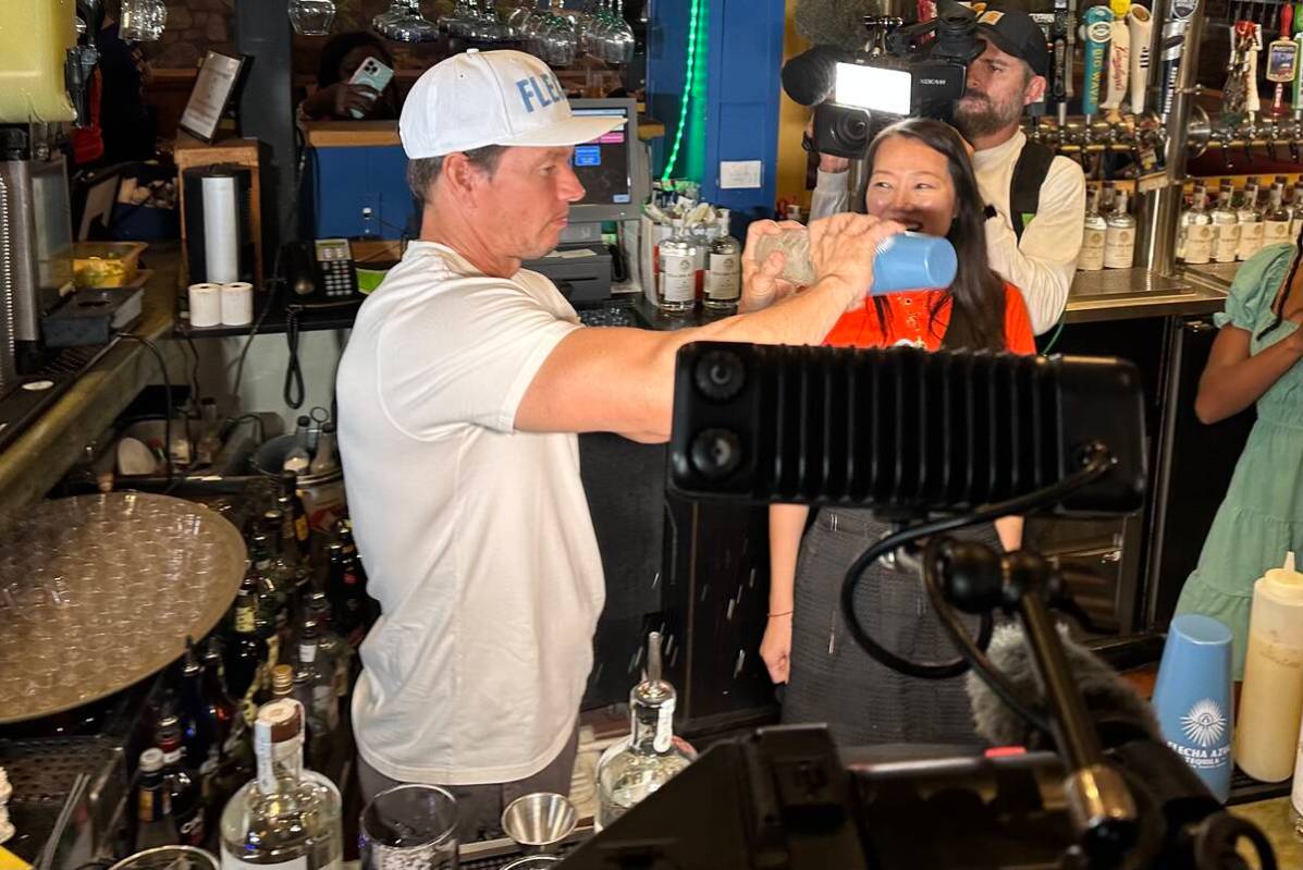 Mark Wahlberg to deliver shots on Fremont Street