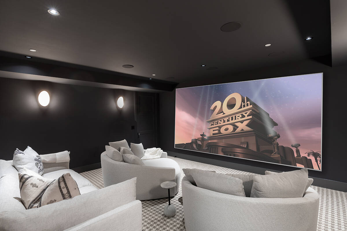 The home theater. (IS Luxury)