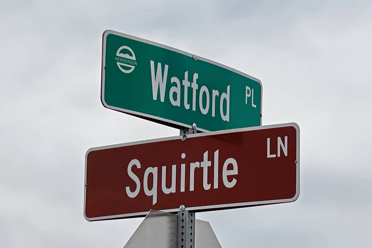 The intersection of Squirtle Lane and Watford Place at Serenity Place, the latest project by Ha ...